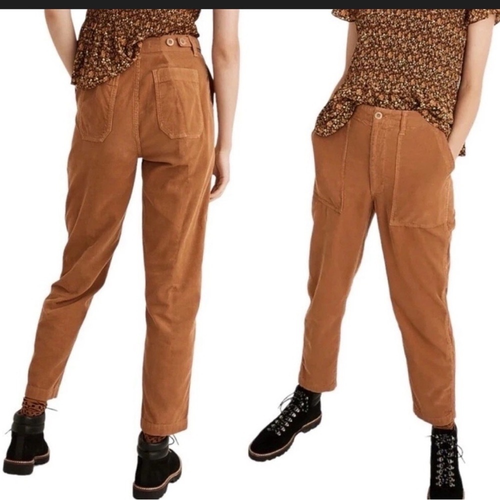 Madewell corduroy cotton Utility Pants in camel